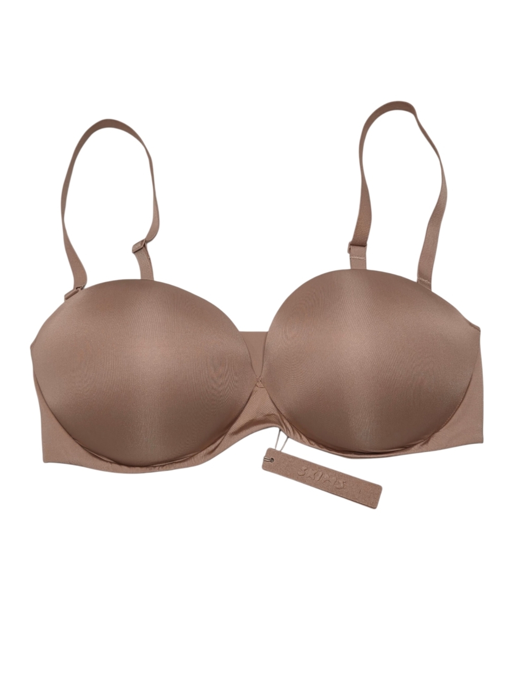 Skims Ultimate Push Up Plunge Strapless Bra Clay Tan Bra 38D NWT
